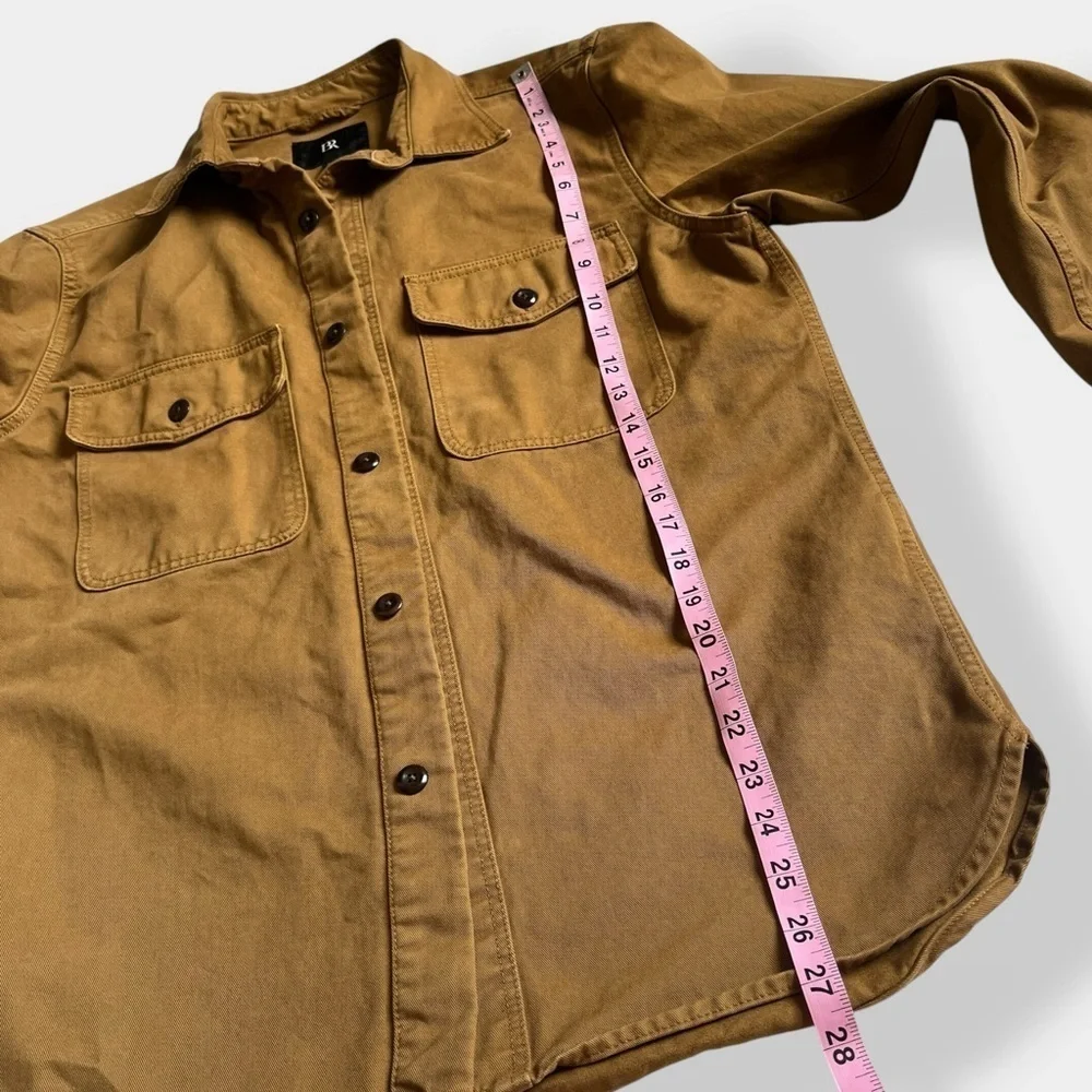 Banana Republic Brown Utility Jacket Shacket Classic Collar Size S Menswear